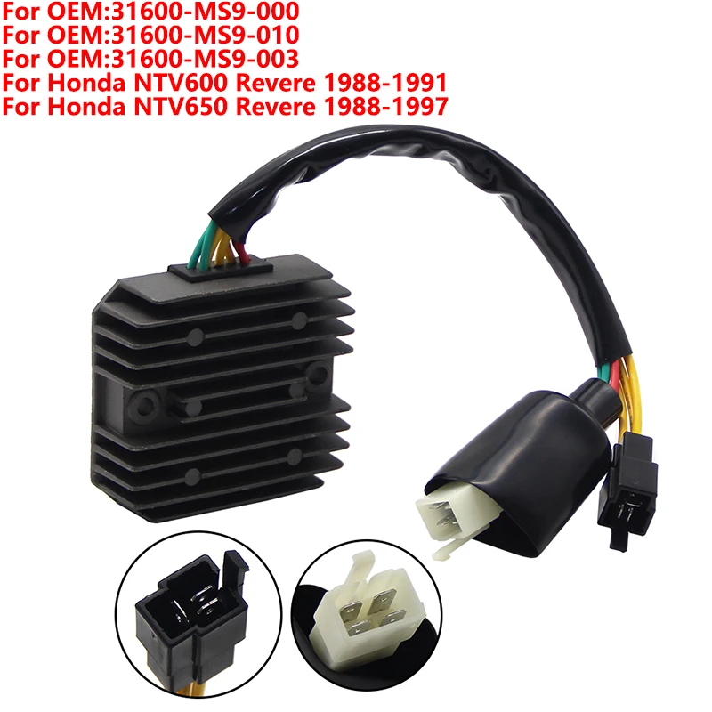 

Motorcycle Voltage Regulator Rectifier For Honda NTV600 Revere 1988 1989-1991 NTV650 31600-MS9-000 31600-MS9-010 31600-MS9-003