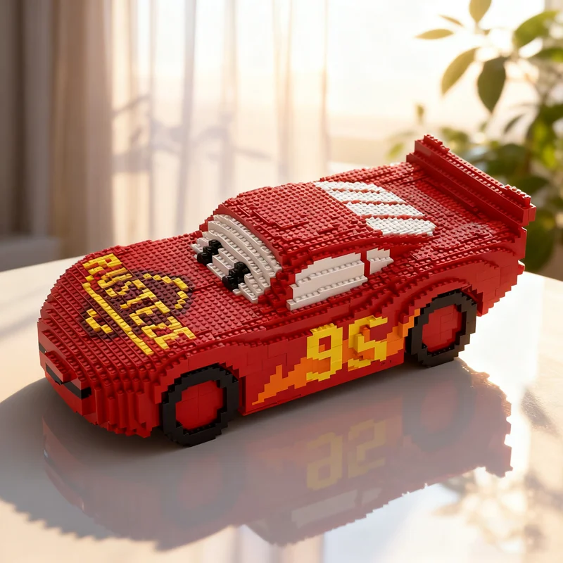 

4214 шт. MOC Молния Маккуин Скульптурная модель Строительство Рождественские подарки блоки Строительство Сборка DIY игрушки идея День рождения