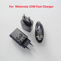 Original For Motorola 33W Fast Charger EU Plug Power Adapter 100CM Type C Cable For Moto Edge S30 G7 Plus G50 G60 G70 G71 ZS Pro