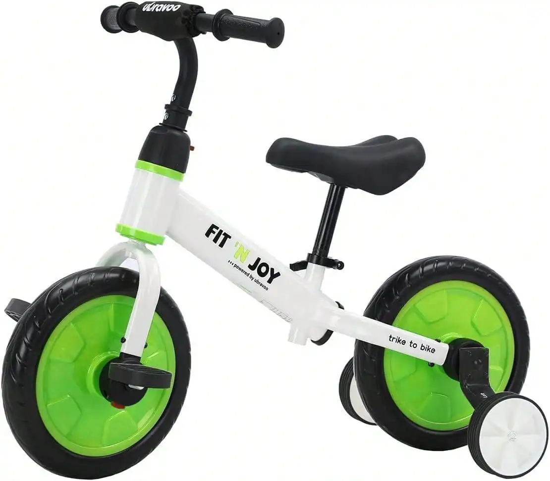 Kleinkind-Lernfahrrad, Fahrradspielzeug mit Stützrädern & Abnehmbaren Pedalen für 2-5 Jahre alte Jungen und Mädchen, Einfache Montage – Detail 3