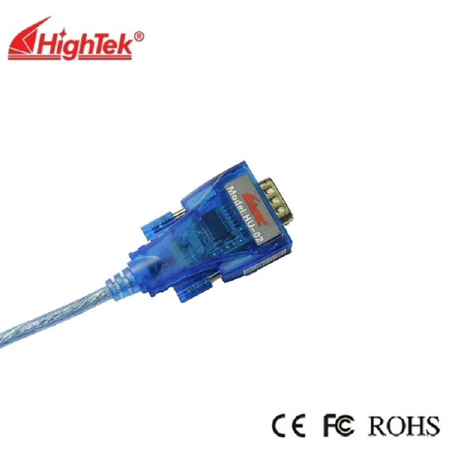 HighTek HU-02 Factory Direct Usb to RS232 DB9 Male Converter with Anti-Static Protection PL2303 Chip