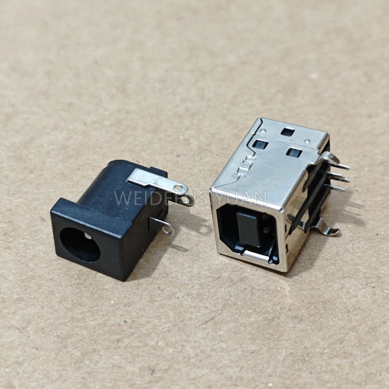 3Pin DC Power Jack For ZEBRA GK888T GK888TT GK888D GK888CN Barcode Printer USB Socke Female Port 4 Pin Connector
