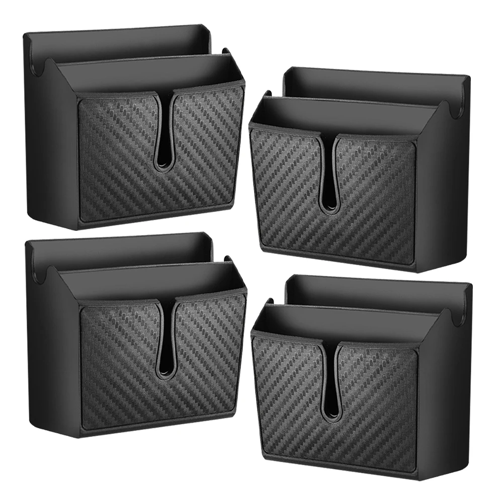 

4 Pcs Mobile Phone Storage Box Durable Plastic Material Car Storage Container ganizer Compact Design Easy