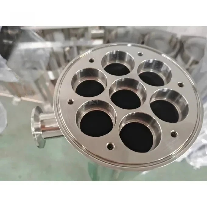 Stainless Steel 304 316L Ceramic Membrane Housing 1 5 7 9 Cores for Water Treatment