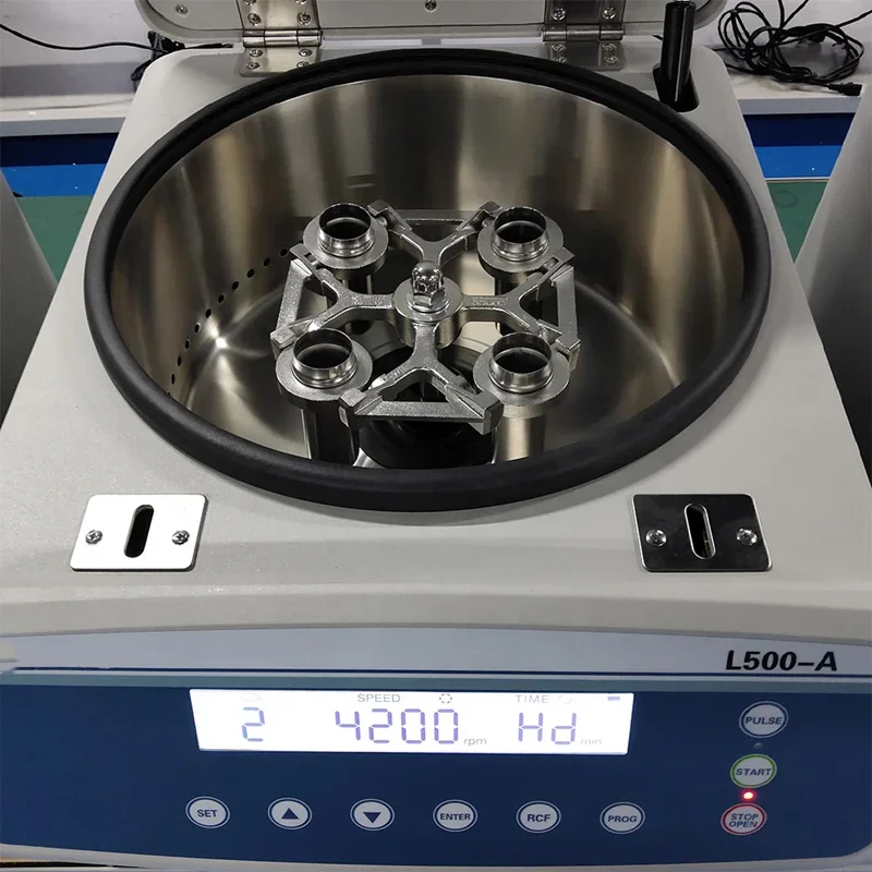 Low Speed Lab Centrifuge Machine Clinical Blood Separator L500-A with Swing Out Bucket Rotor Centrifuga