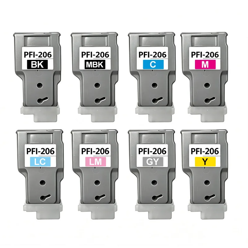 1pcs PFI206 PFI 206 PFI-206 300ml Ink Cartridge Compatible for Canon iPF6400 iPF6450 iPF6400S iPF6450S iPF6400SE Color Inkjet