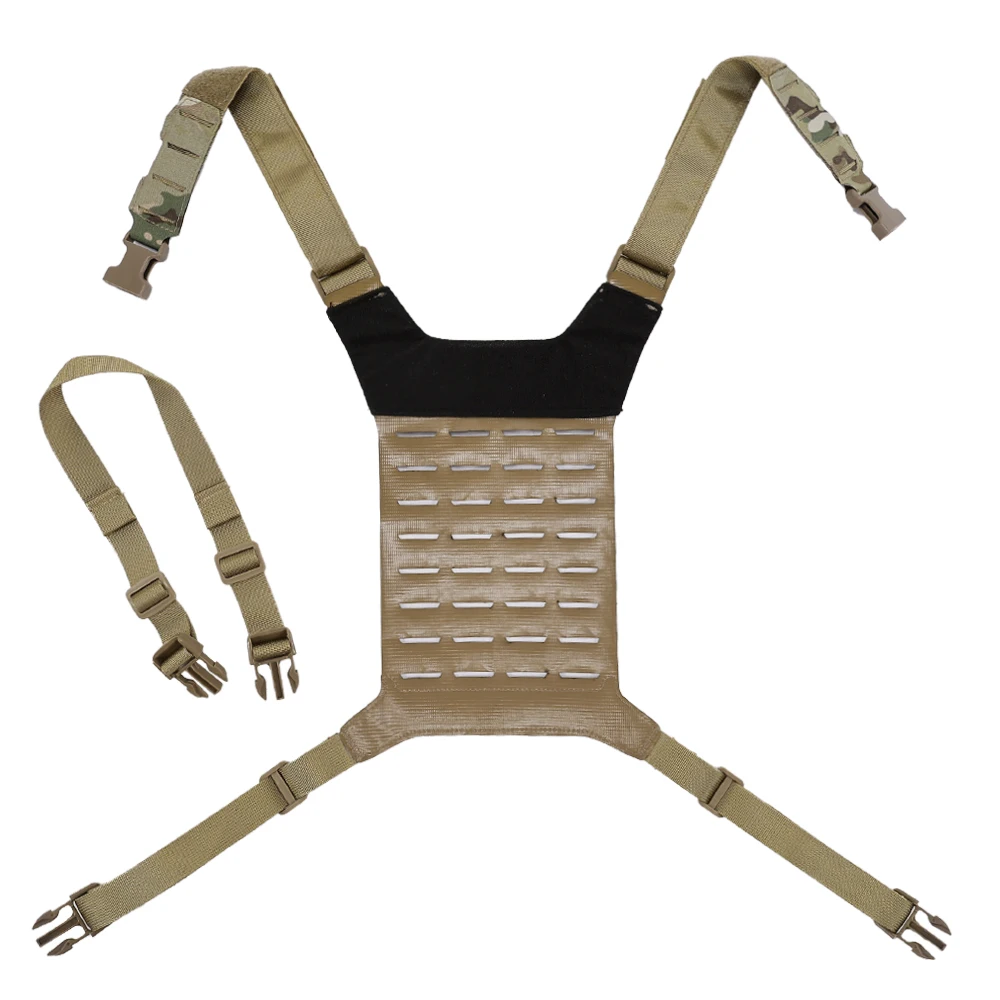 Tactical D3 SS MK Chest Rig Hunting Airsoft MOLLE Vest Chest Rig Strap Universal Vest Back Panel Equipment Accessories
