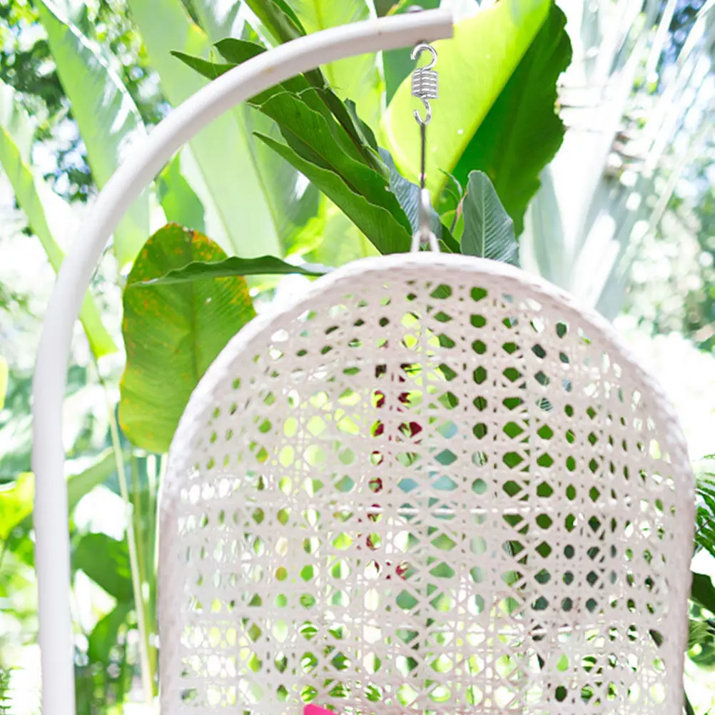 4Pcs Steel Hanging Chair Spring Heavy Duty Hammock Swing Chair Porch Outdoor Use Punching Bag Low Noise Vibration