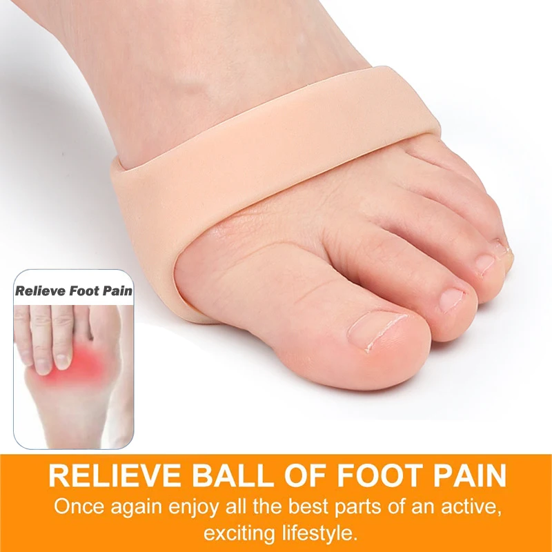 Pexmen 2Pcs Metatarsal Pads Ball of Foot Cushions Forefoot Cushioning for Mortons Neuroma Callus Metatarsal Foot Pain Relief