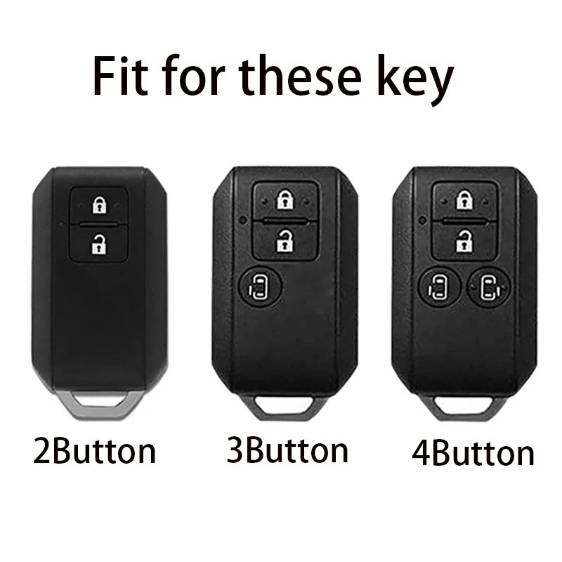 2/3/4Button Remote Carbon ABS Key Case for Suzuki Ertiga Vitara Wagon R Jimny SX4 SWIFT Splash 2015