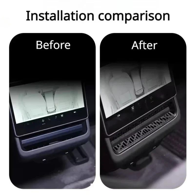 For Tesla Model 3 Y YL Juniper 2026 Rear Condition Air Vent Outlet Cover Air Flow Vent Protective Grille Grill Car Accessories