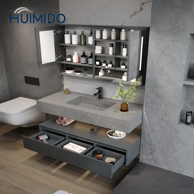 140cm Rock Slab Integrated Sink 54