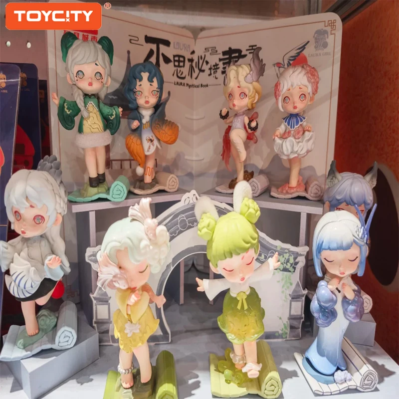 

Toycity “laura Mystical Book”blind Box Original Cartoon Action Figure Collection Model Doll Ornament Mystery Box Toys Kids Gif