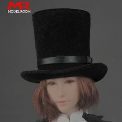 ZYTOYS ZY5032 1/6 Scale Black Top Hat Model PVC Magician Hat Soldier Clothes Accesspries Fit 12'' Male Feamle Action Figure Body