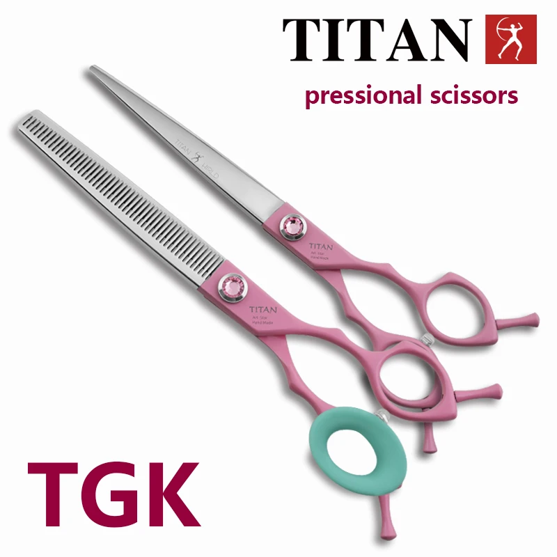 

TITAN Professional scissors cutting thinning pet shear hairdressing tools vg10 steel