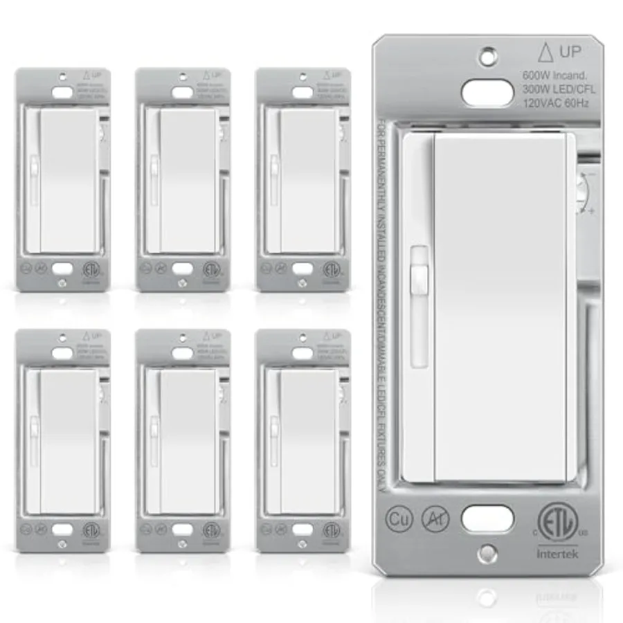 

Ультратонкий выдвижной диммер-выключатель для светильников, однополюсный или однопозиционный, совместимый со светодиодными, диммируемыми, люминесцентными и накаливающимися лампами.