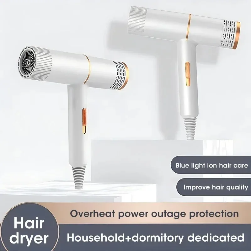 Professional Negative Ionic Hair Dryer Strong Wind Salon Grade Hot & Cold Air Hammer Blower Electric Hair Dryer