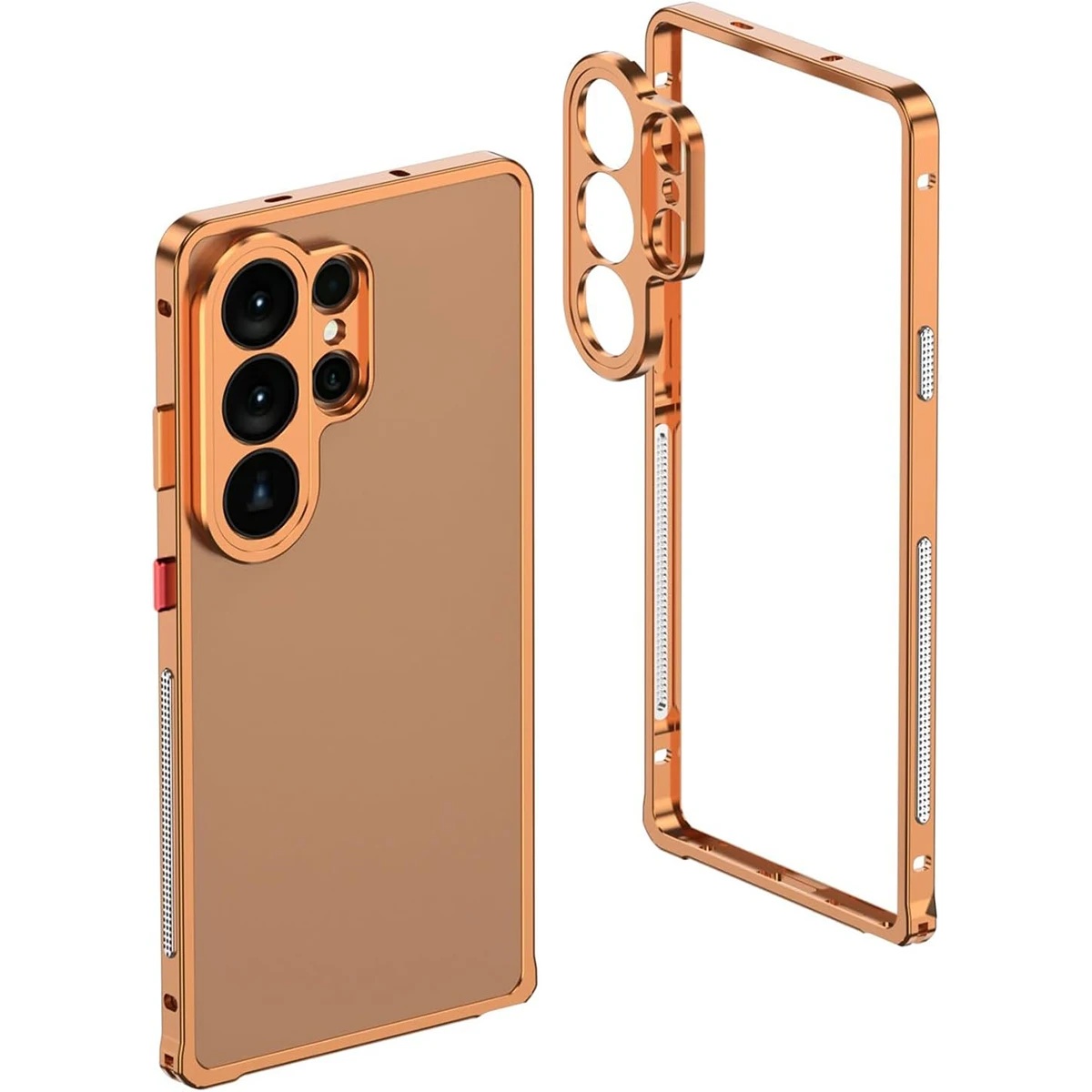 

For Samsung Galaxy S26/S26+/S26 Ultra Shockproof Aluminum Bumper Case Heat Dissipation Camera Protection