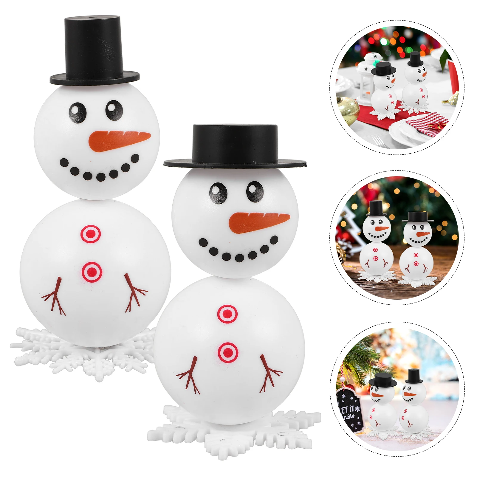 

Snowman DIY Scene Pack Maker Kit Decoration Mini Plastic Material Crafts Ornament