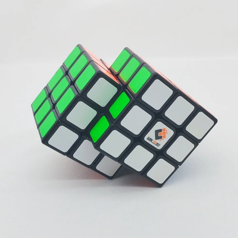 TiSe Magic Cube 3x2x8 połączona magiczna kostka czarny biały 3X3 kostka syjamska ograniczona obrót profesjonalna prędkość Puzzle zabawki