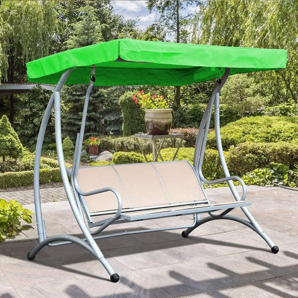 

Swing Canopy Cover Top Block Sun Shade Waterproof Decor For Outdoor Garden Patio Yard Park Porch Seat Furniture-AC82