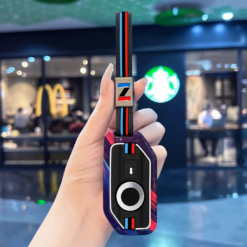 Zinc Alloy Silicone Car Key Case Cover For BMW motorcycle R1250GS Waterbird ADV C400GT F900R F850 Keychain Protector Accessories