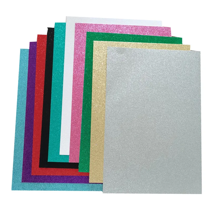 15 Sheets A4 Size 300Gsm Glitter Cardstock Glitter Paper Use For Scrapbooking,Holidays,Weddings, Birthdays Parties  Decors