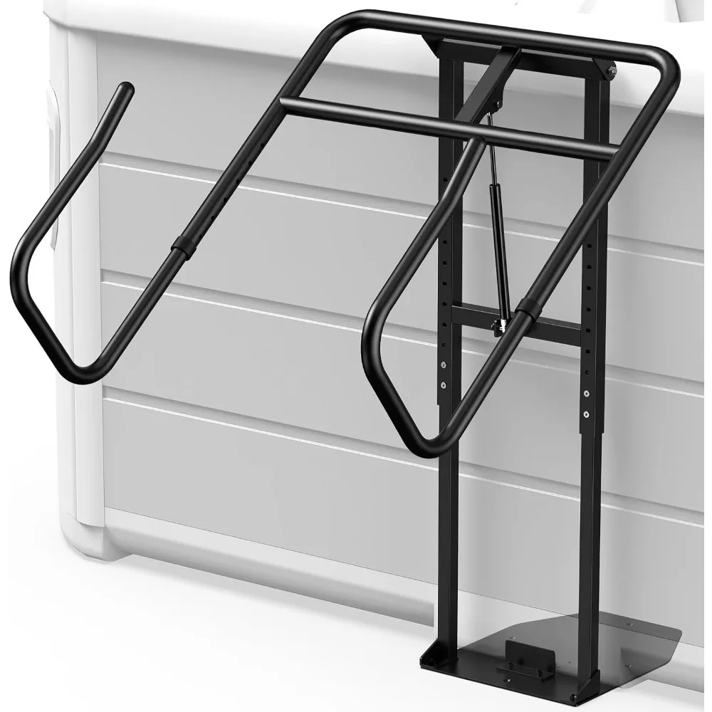 

Hydraulic Hot Tub Cover Lift, Upgrade Adjustable U-Arms Spa Cover Lifter for Hot Tub Spas, Black