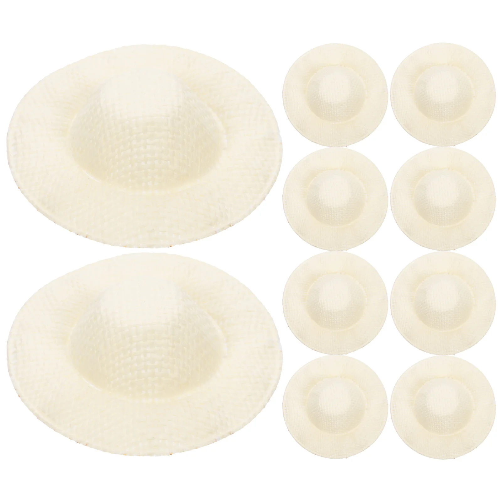 10Pcs Miniature Hats Soft Smooth Fabric Lightweight Easy to Store Perfect for Craft Projects Home Decor Party Favors Handmade