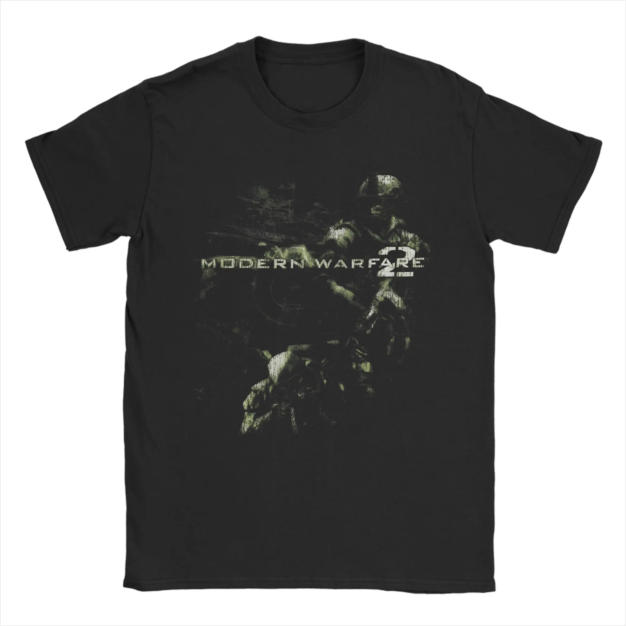 Harajuku T Shirt Modern Warfare 2 IW Promotion Cotton T-Shirts  Novelty Tee Shirt for Men Summer Y2K Funny Short Sleeve Clothing
