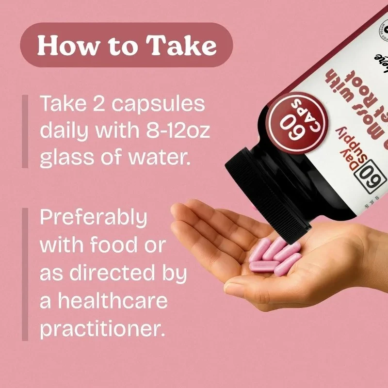 Natural Seaweed Beetroot Capsules - High Quality Multivitamin Supplements Support Immune Joint Health Support 60 Capsules