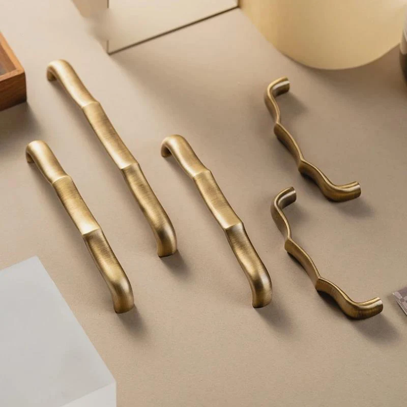 Brass Cabinet Handles Retro Cloakroom Shoe Cabinets for Drawers Kitchen Handles Accessories