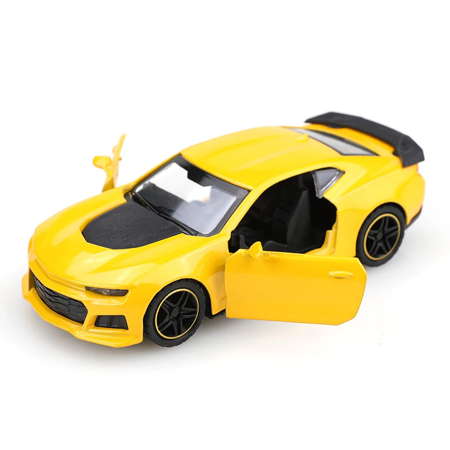 (bagged)1:43 Camaro Bumblebee Racing Car, Alloy Model Car, Simulated Vehicle, Children Metal Car, Boy's Toy Gift, Car Ornaments