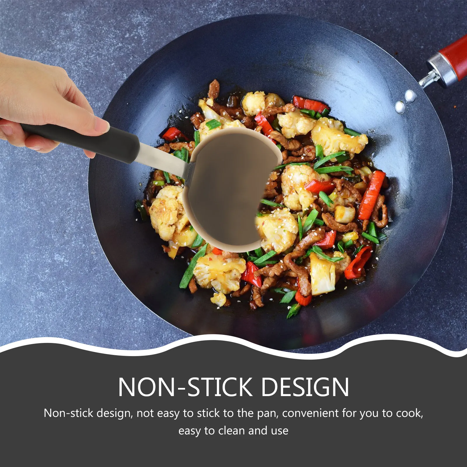 

3 Pcs Household Cookie Spatula Skillet Food Frying Shovel Silica Gel Heat Resistant Spatulas for Cooking