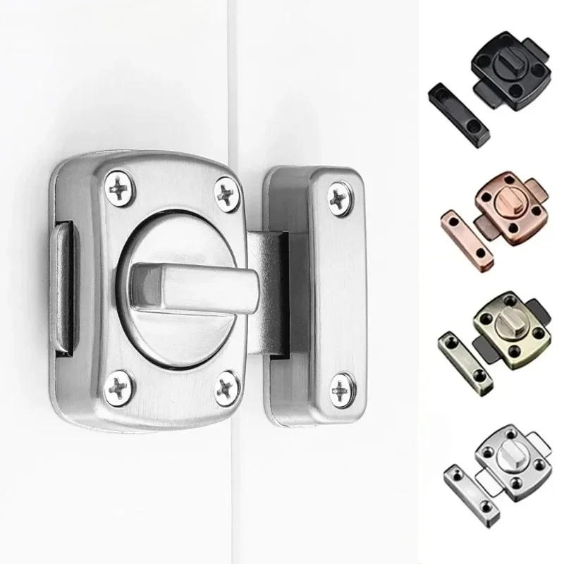 1Pc Door Locks Privacy WC Latch Vacant Engaged Door Lock Toilet Shower Cubicles & Bathroom Turn Twist Bolt Privacy Catch Latch