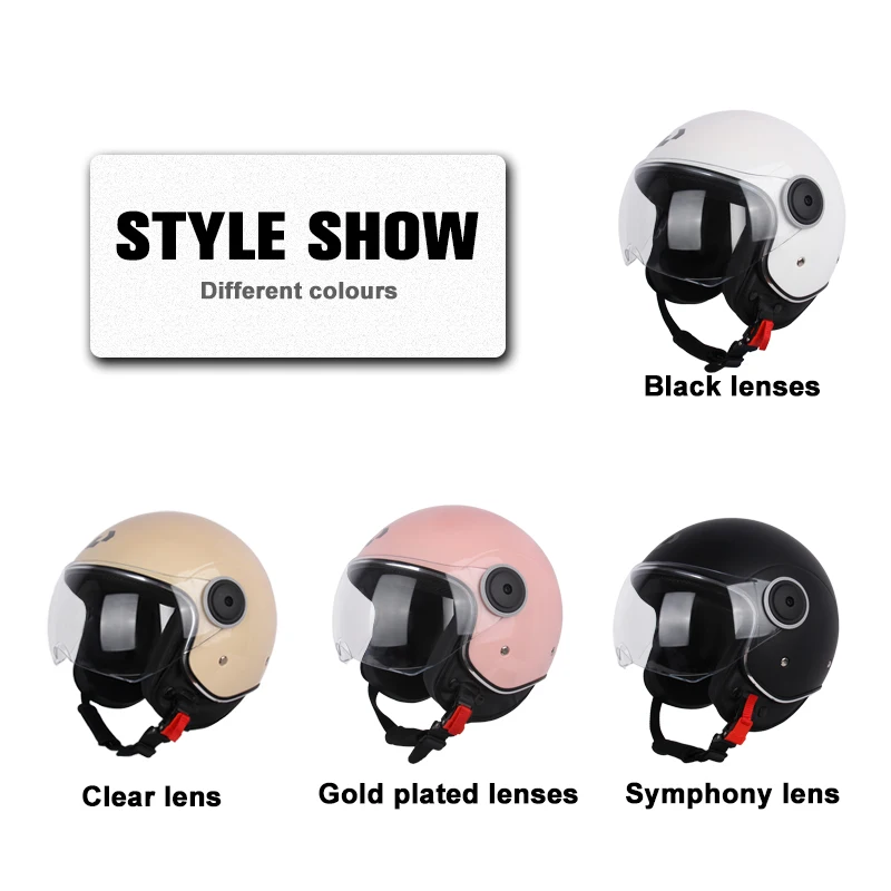 Four seasons universal electric car helmet unisex models motorbike helmet half helmet full helmet protective helmet