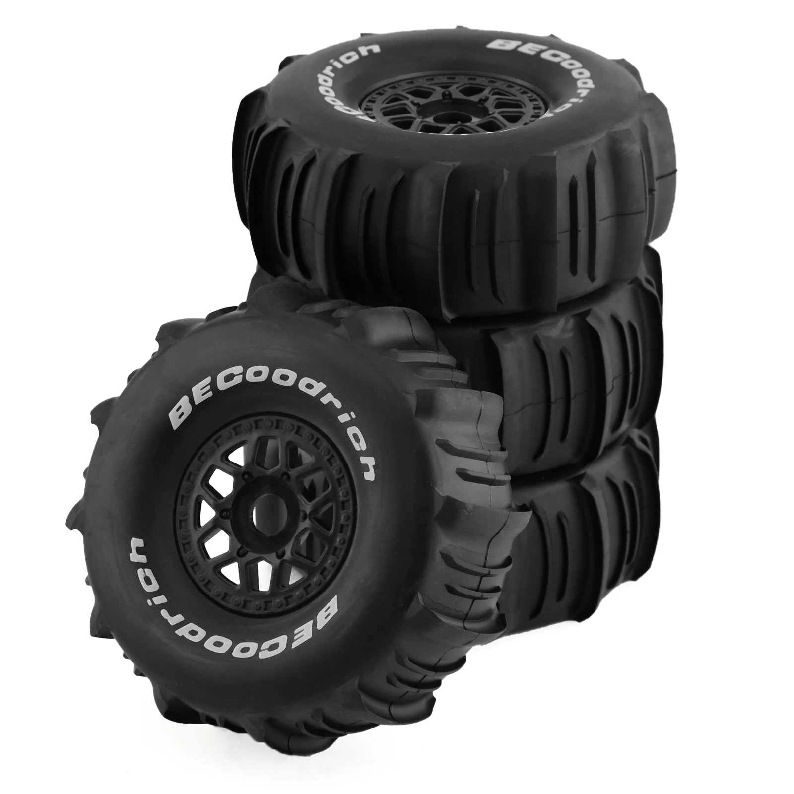 4pcs 1/7 Desert Short Course Truck and Sand Tire OD138mm 17mm Wheel Hex for ARRMA Mojave TRAXXAS UDR Yikong DF7 FS Off-road Bug