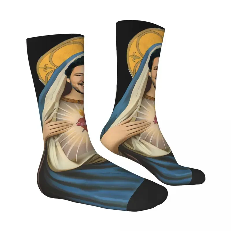 Y2K Sacred Heart Pedro Pascal American Actors Unisex Winter Hip Hop Happy Socks Street Style Crazy Sock