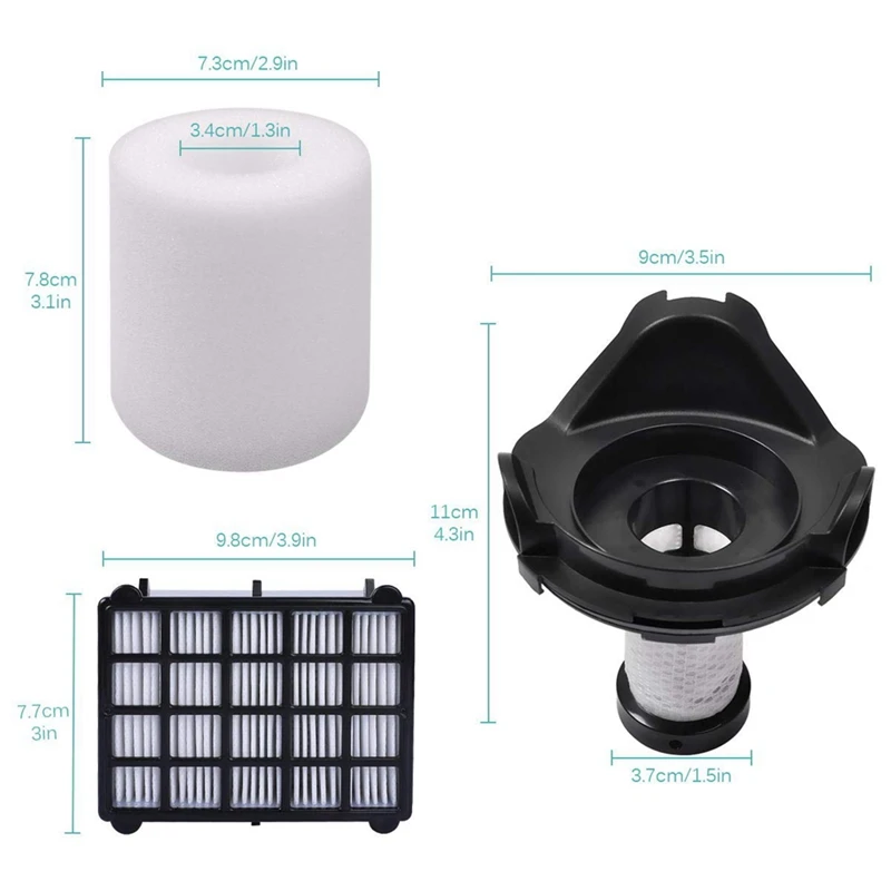 Filtre HEPA de rechange pour aspirateur Shlavabo HV390, HV391, HV392, HV394Q, pièces de rechange, accessoires compatibles