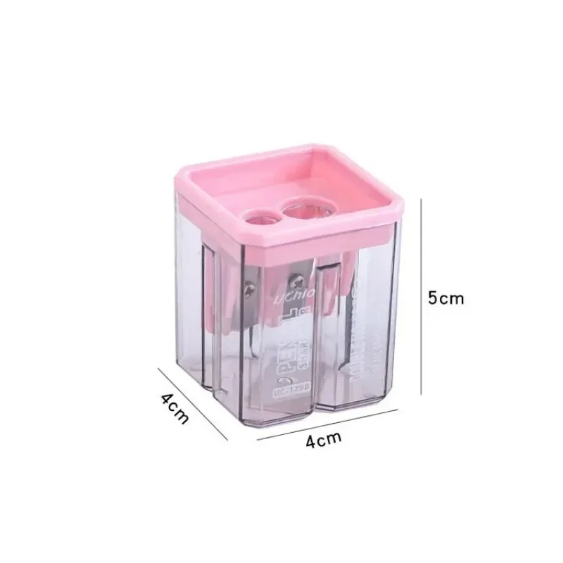 อุปกรณ์การเรียน lytwtw 1-8ชิ้นเครื่องเหลาทรงเรขาคณิตสี Morandi น่ารักสำหรับที่สร้างสรรค์สำหรับสำนักงานดินสอเครื่องเขียน