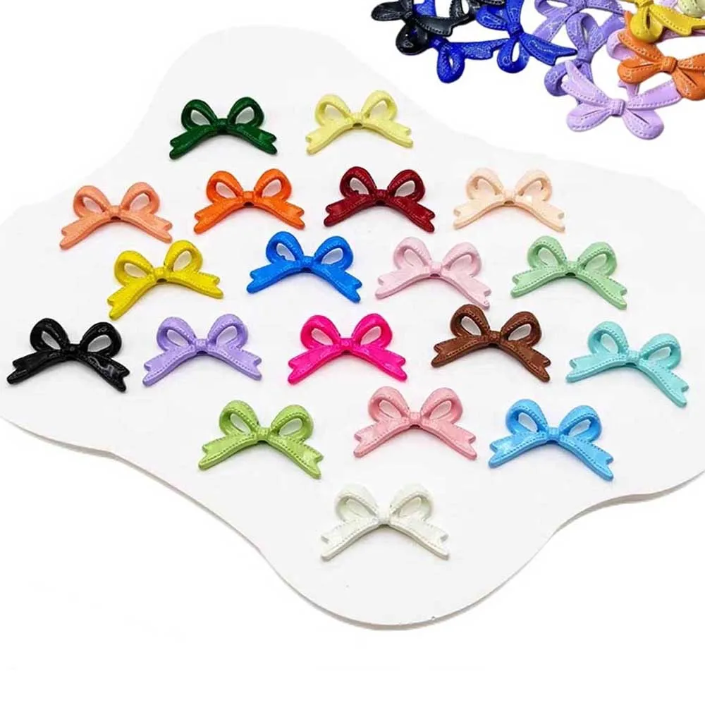 10pcs Zinc Alloy Bows Pendants Ribbon Beads For HandMade Necklace Earrings DIY Parts Jewelry Findings Components