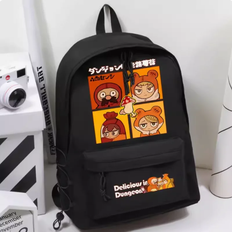 Anime Delicious in Dungeon Cartoon Bag Women Man Fashion Leisure Teenagers Student Backpack Handbag B1656