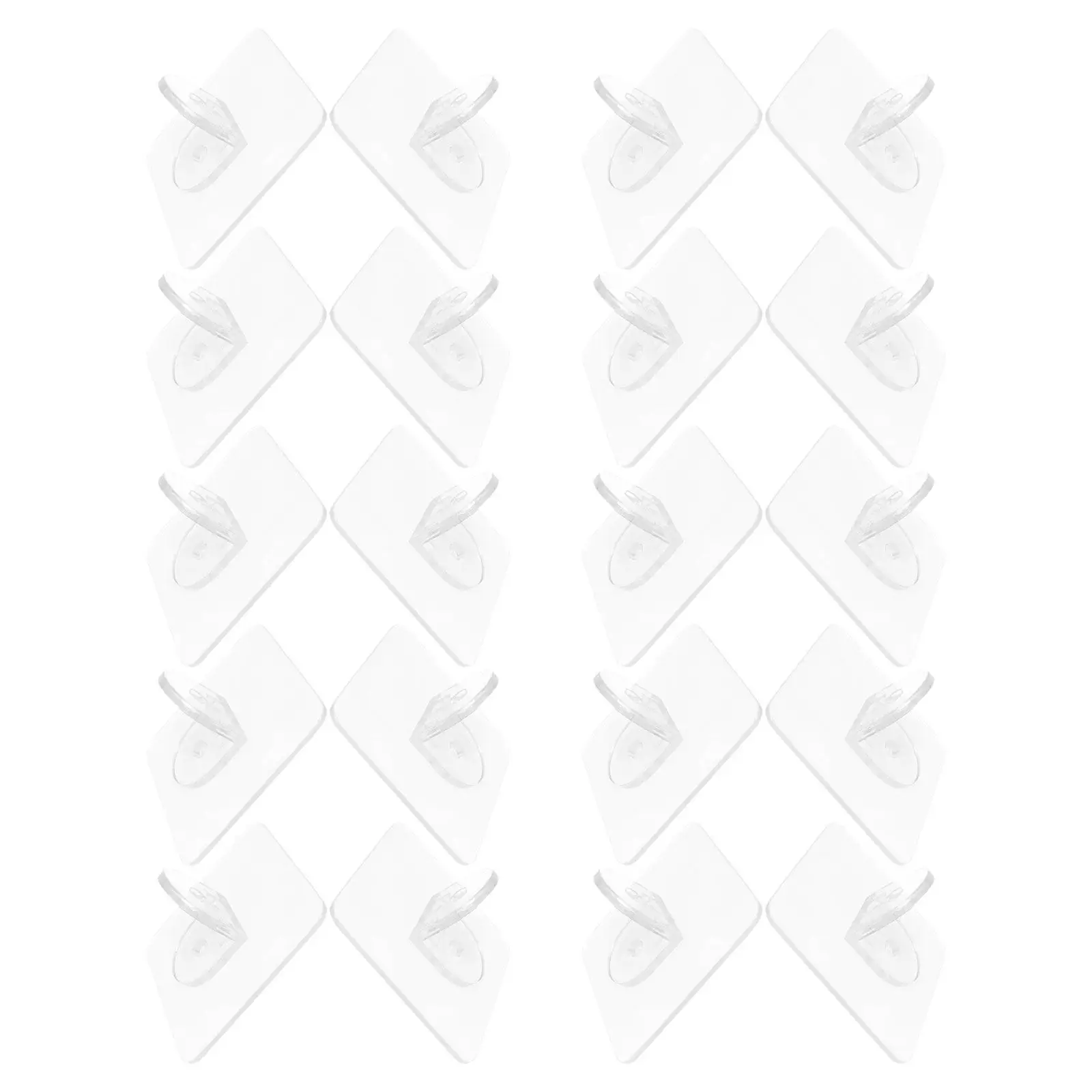 20Pcs Floor Mirror Stand No Drill Plastic Mounting Brackets Stable Support Holder Full Length Mirror Stopper Bedroom Entryway