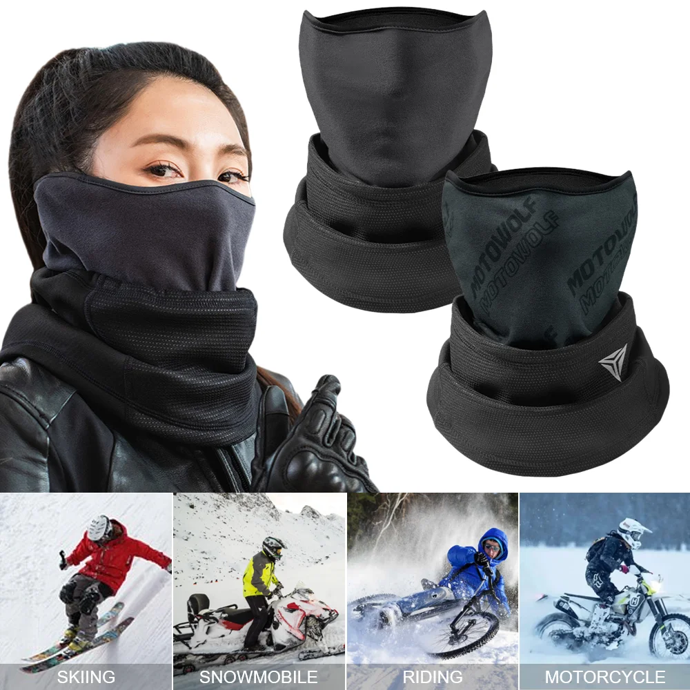 

Fleece Neck Warmer Winter Windproof Scarf for Men Women Soft Warm Face Cover Bandana Mask Snowboard Skiing Outdoor Sports Gaiter