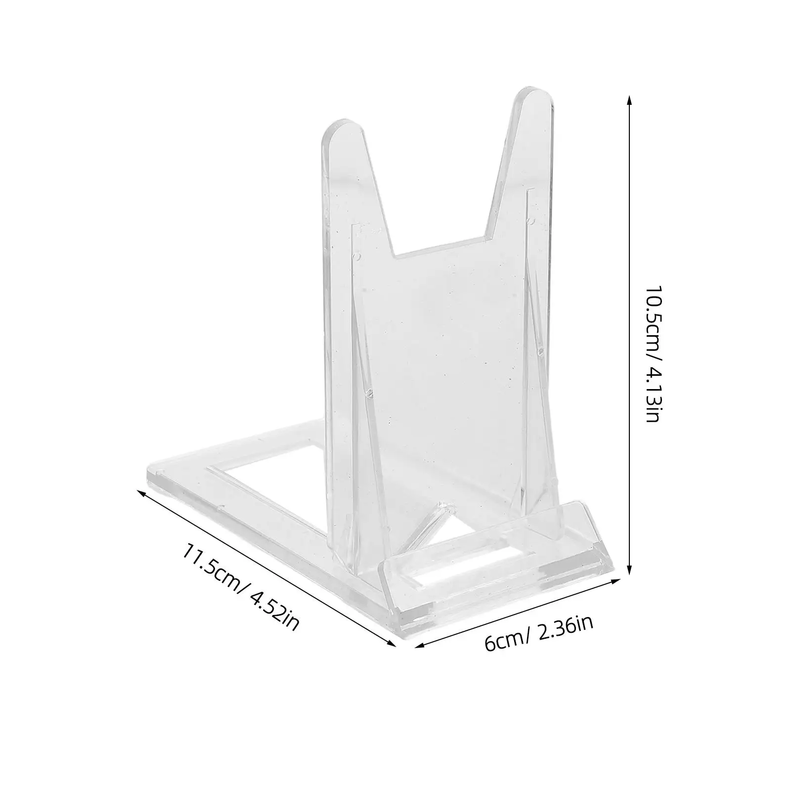 6 Pcs Display Rack Acrylic Clear Shelf Holders Plate Frame Stands Handbag Book Decorative Stand Tabletop Display