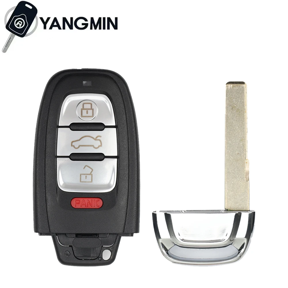 نصف مفتاح ذكي بدون مفتاح فوب لأودي Q5 A4L A5 A6 A7 A8 RS4 RS5 S4 S5 A4 RS4 RS5 315MHz 433MHz 868MHz مفتاح السيارة 8T0959754C D F