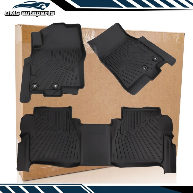 

United States Front & Rear Floor Mats Liner For 2022-2024 Nissan Frontier Crew Cab All Weather