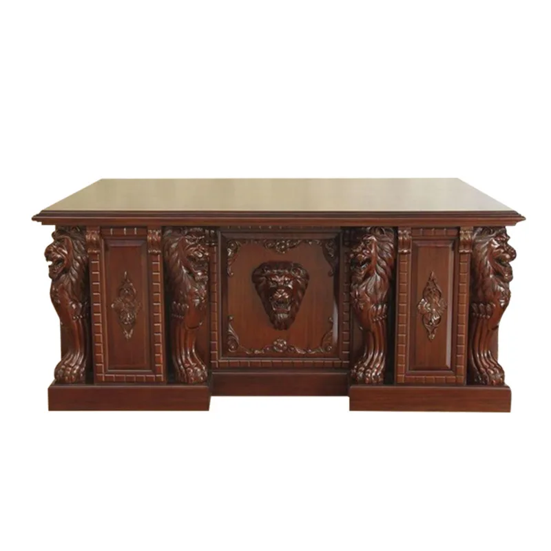 American solid wood large desk computer desk European president large desk villa large apartment 1.8 meters AG202