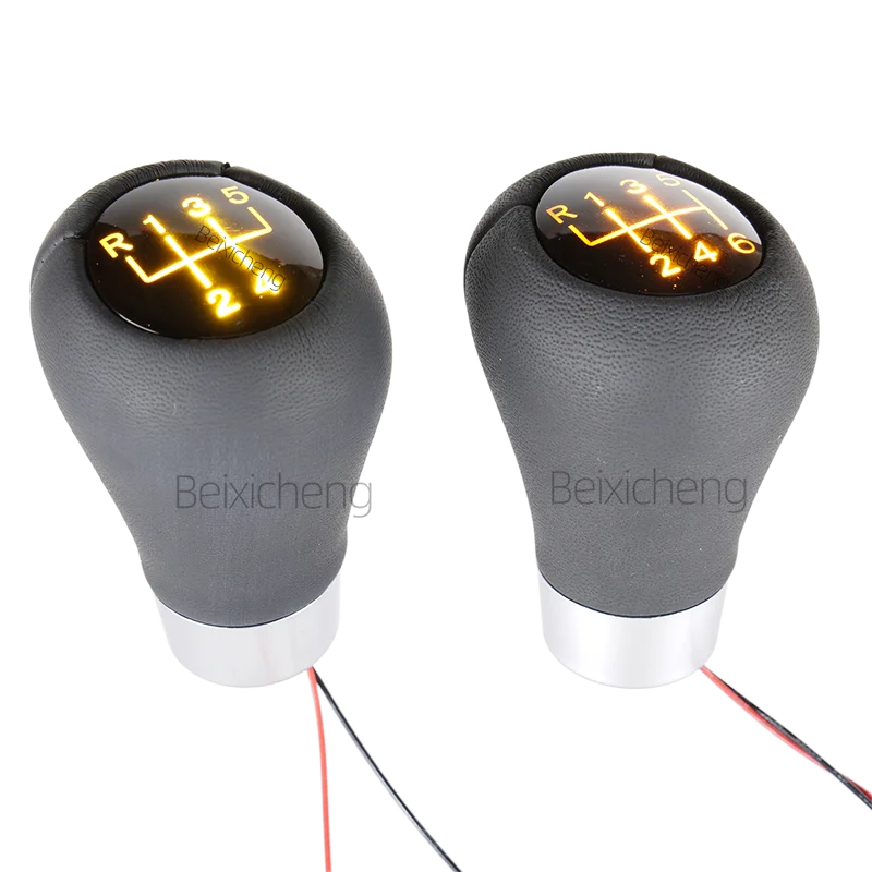5/6 Speed MT for BMW LED Gear Shift Knob For BMW 1 3 5 6 Series E46 E60 E61 E63 E64 E90 E91 E92 E81 E82 E87 E88 Pu Leather
