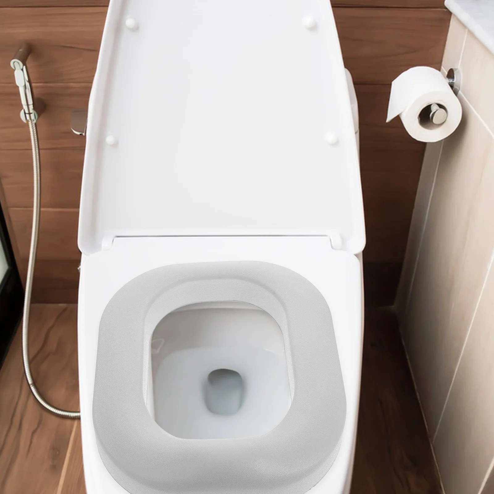 Almofada de assento de vaso sanitário pu, à prova d'água, macia e confortável para crianças, treinamento de penico, ajustável, acessório de assento cômoda para crianças pequenas